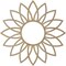 Ekena Millwork Daisy Wood Fretwork Pierced Ceiling Medallion, Birch, 36"OD x 13 7/8"ID x 3/8"T CMWP36X36X0375DABI - alternate 2